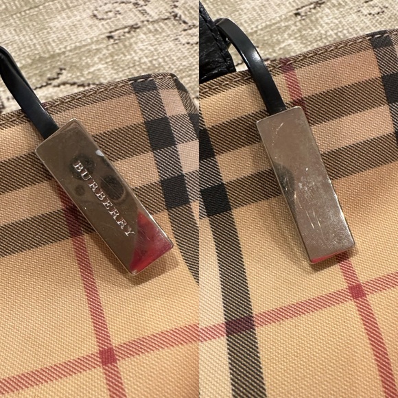 Burberry Nova Check Tote Bag in Coated Canvas - Picture 8 of 12